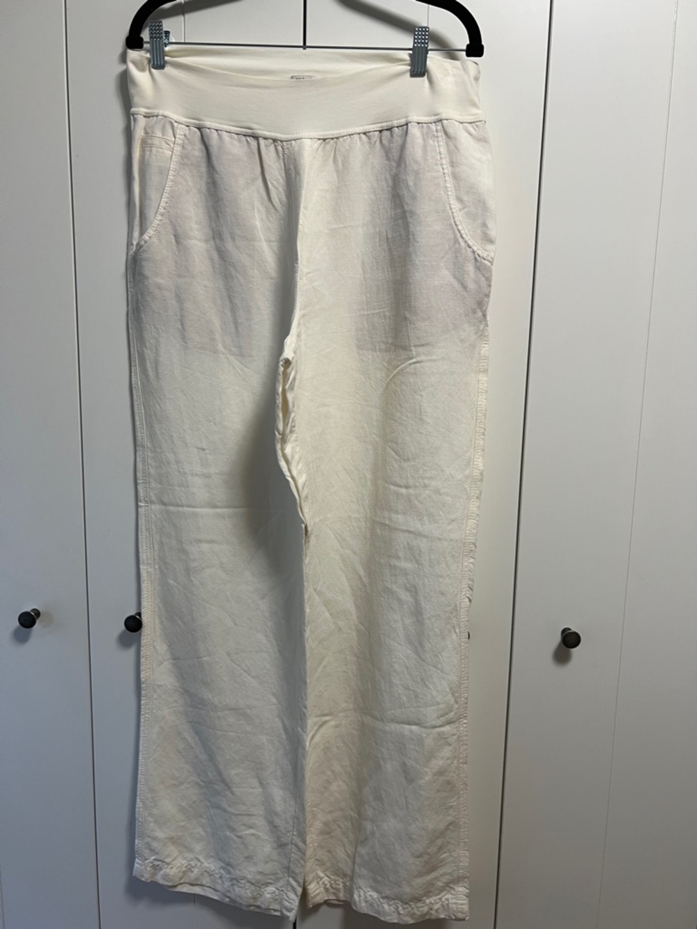 Sandwich Creamy White Linen Pant size euro 42